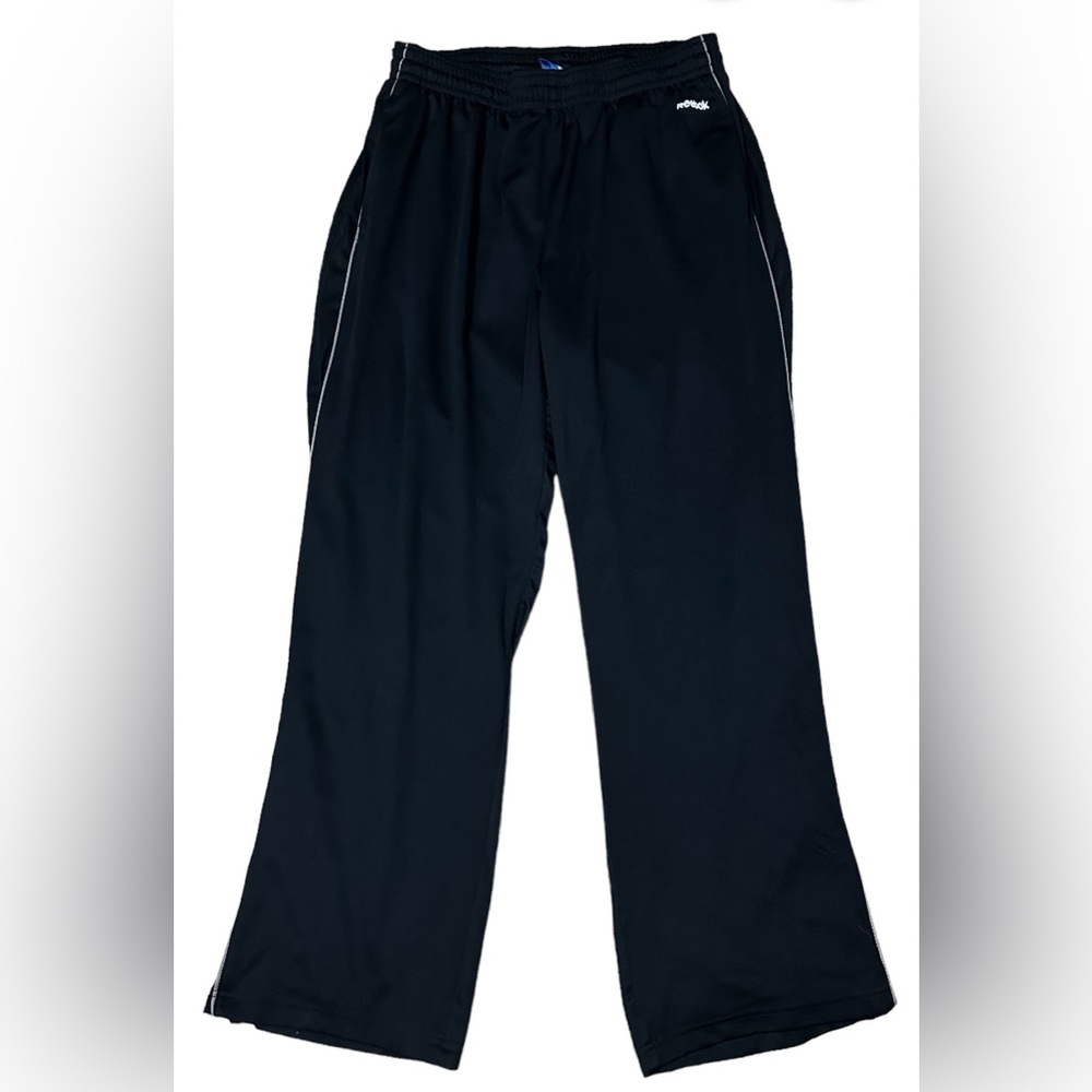 Reebok vintage track pants with bottom side zippers